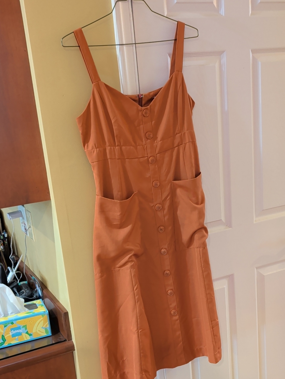 Button-Front Pocket Sundress